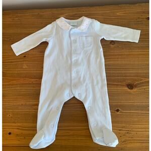 Edgehill Collection blue newborn baby one piece outfit